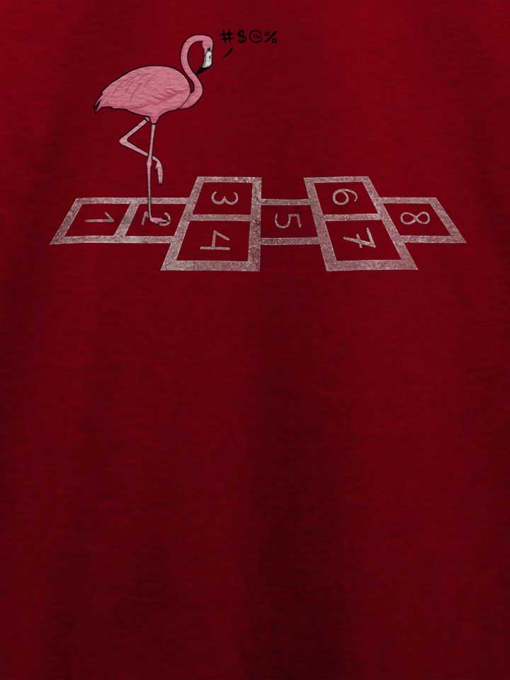 hopping-flamingo-t-shirt bordeaux 4