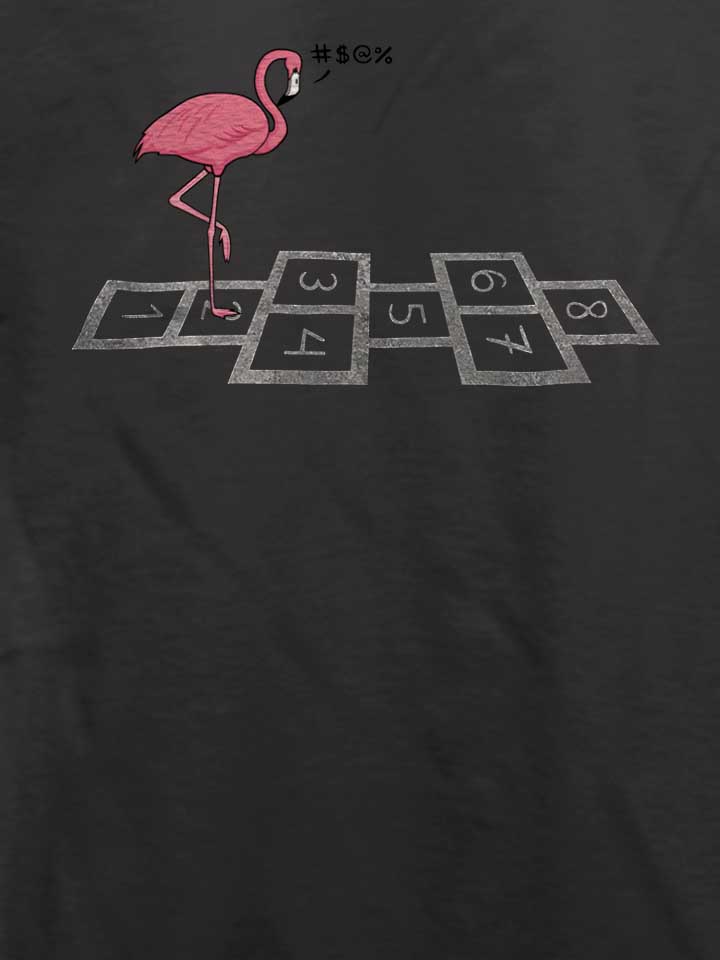 hopping-flamingo-t-shirt dunkelgrau 4