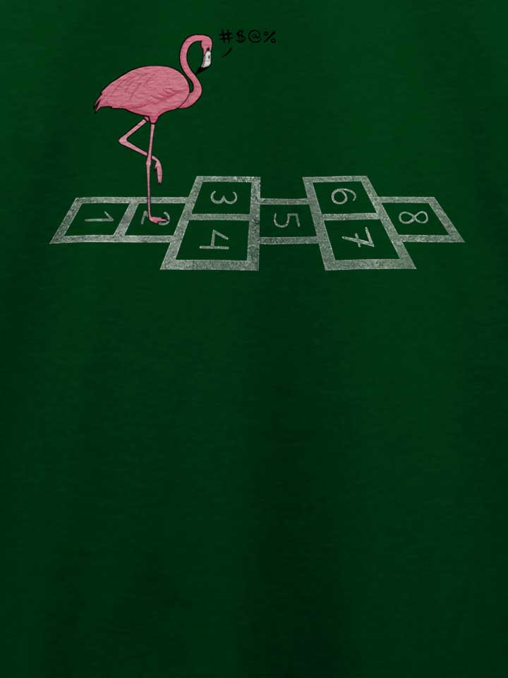 hopping-flamingo-t-shirt dunkelgruen 4