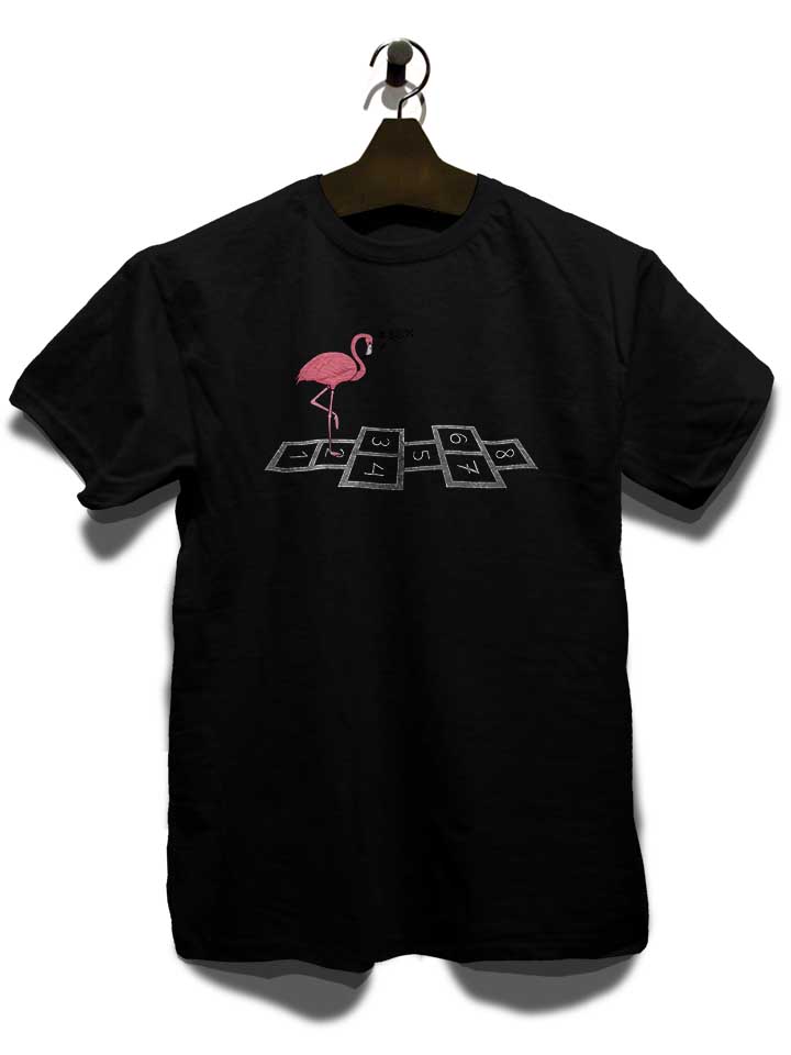 hopping-flamingo-t-shirt schwarz 3