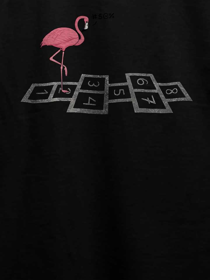 hopping-flamingo-t-shirt schwarz 4