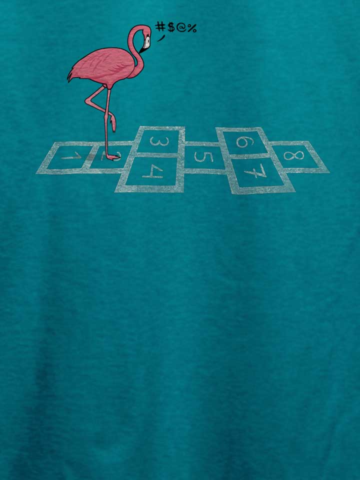 hopping-flamingo-t-shirt tuerkis 4
