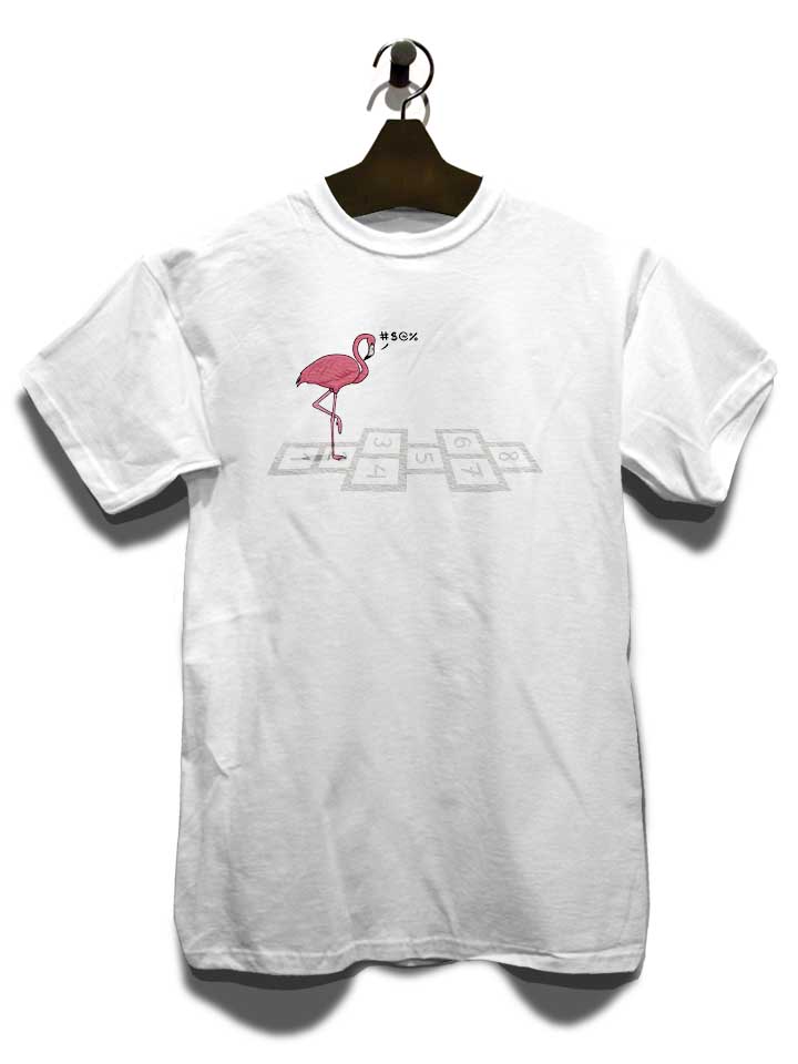 hopping-flamingo-t-shirt weiss 3