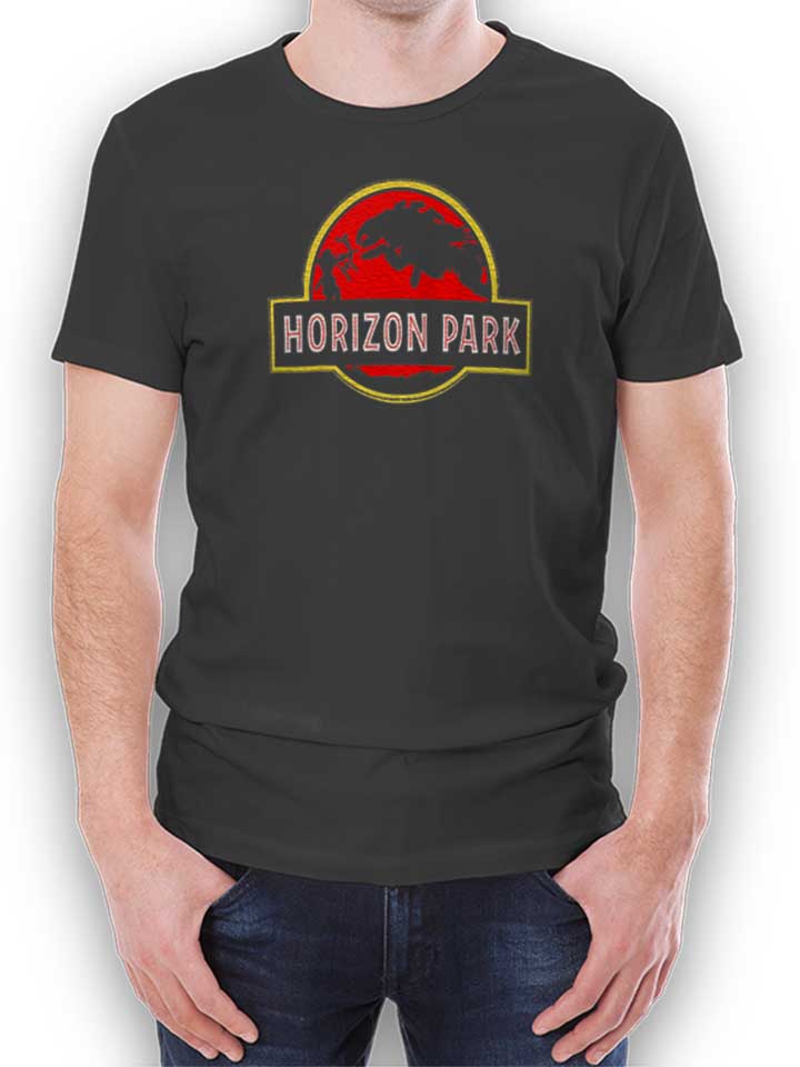 Horizon Park Art Horizon Zero Dawn Game T-Shirt dunkelgrau L