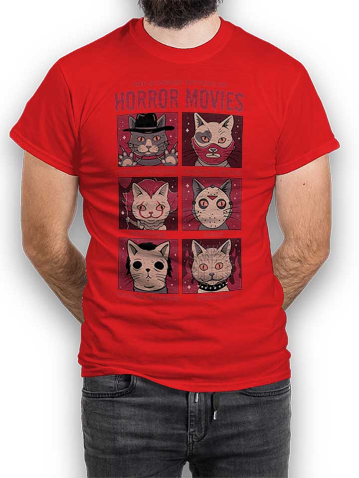 horror-movies-cat-t-shirt rot 1