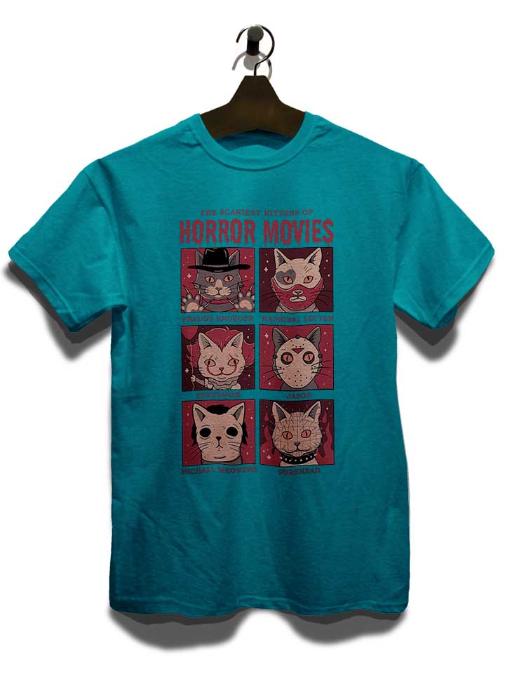 horror-movies-cat-t-shirt tuerkis 3