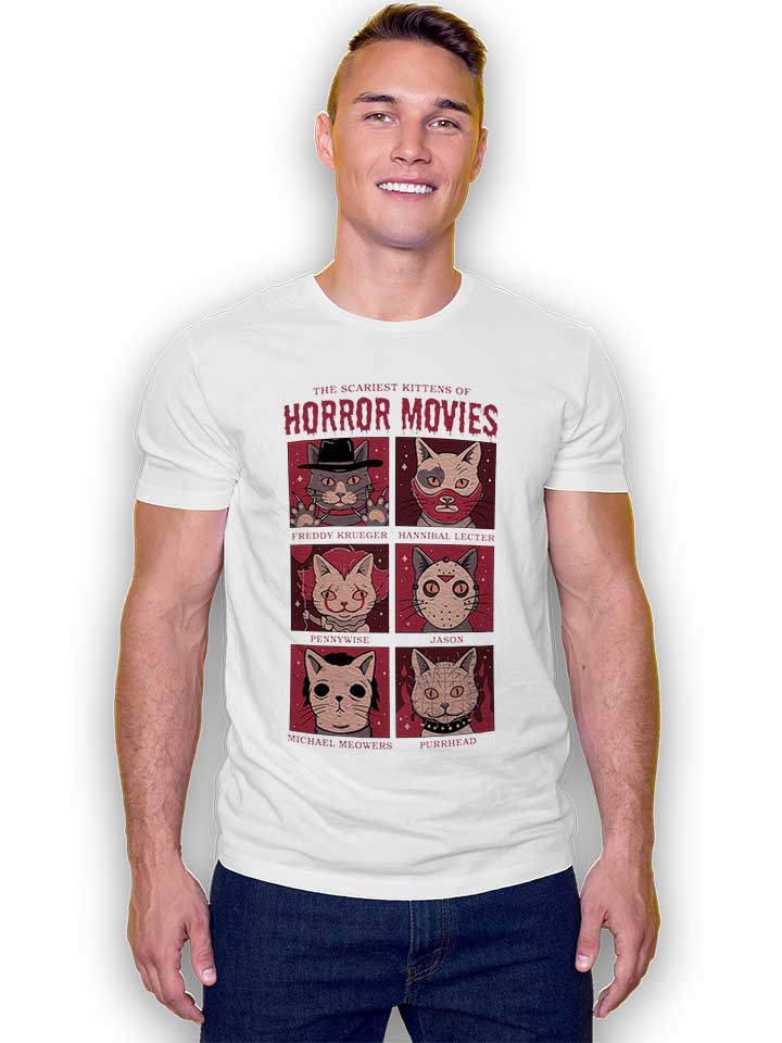 horror-movies-cat-t-shirt weiss 2