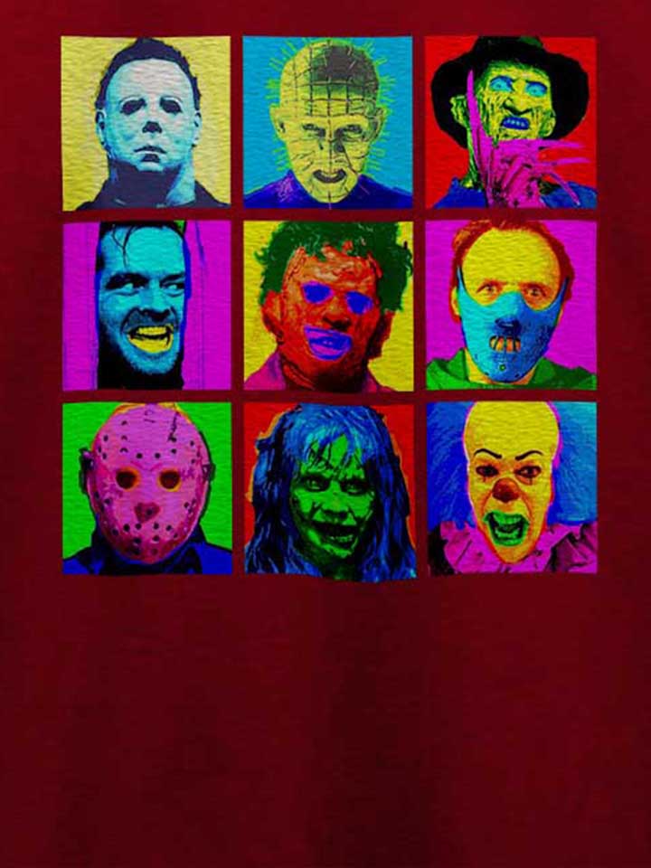 horror-pop-art-t-shirt bordeaux 4