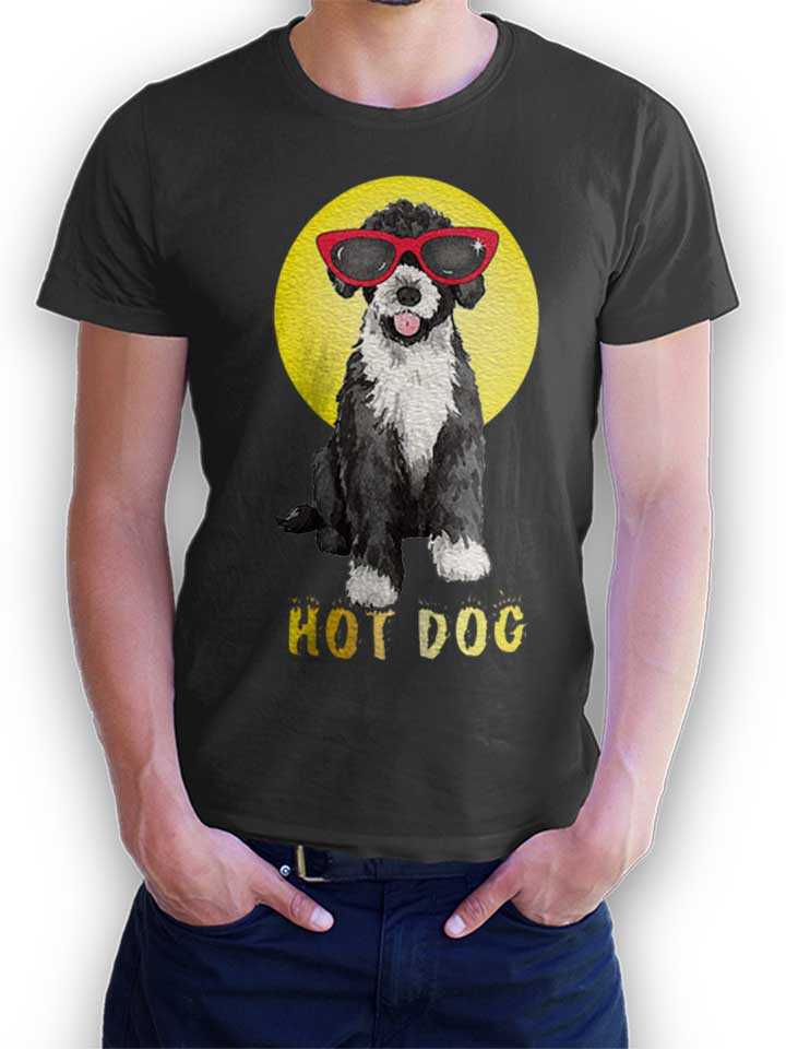 Hot Summer Dog T-Shirt grigio-scuro L