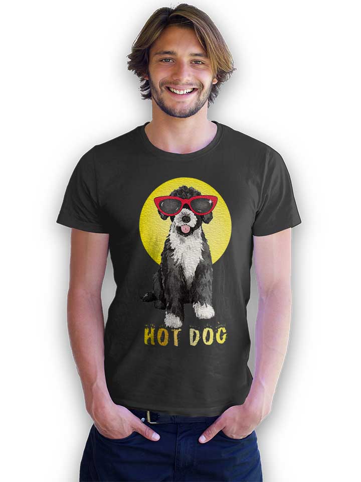 hot-summer-dog-t-shirt dunkelgrau 2