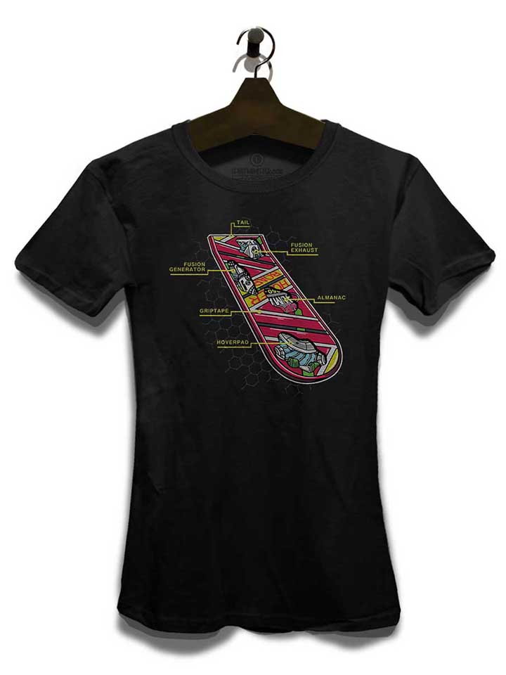 hoverboard-anatomy-damen-t-shirt schwarz 3