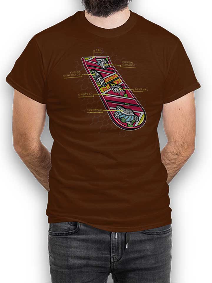 Hoverboard Anatomy T-Shirt braun L