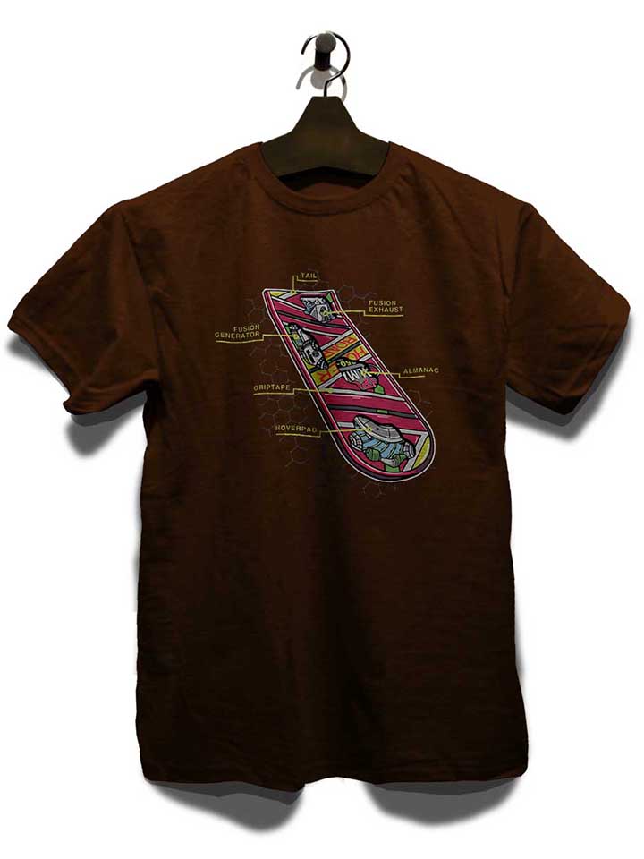 hoverboard-anatomy-t-shirt braun 3