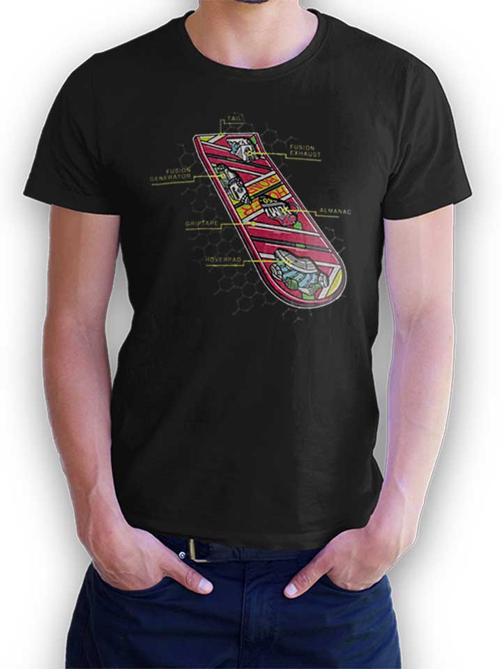 hoverboard-anatomy-t-shirt schwarz 1