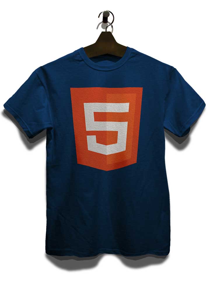html-5-logo-t-shirt dunkelblau 3