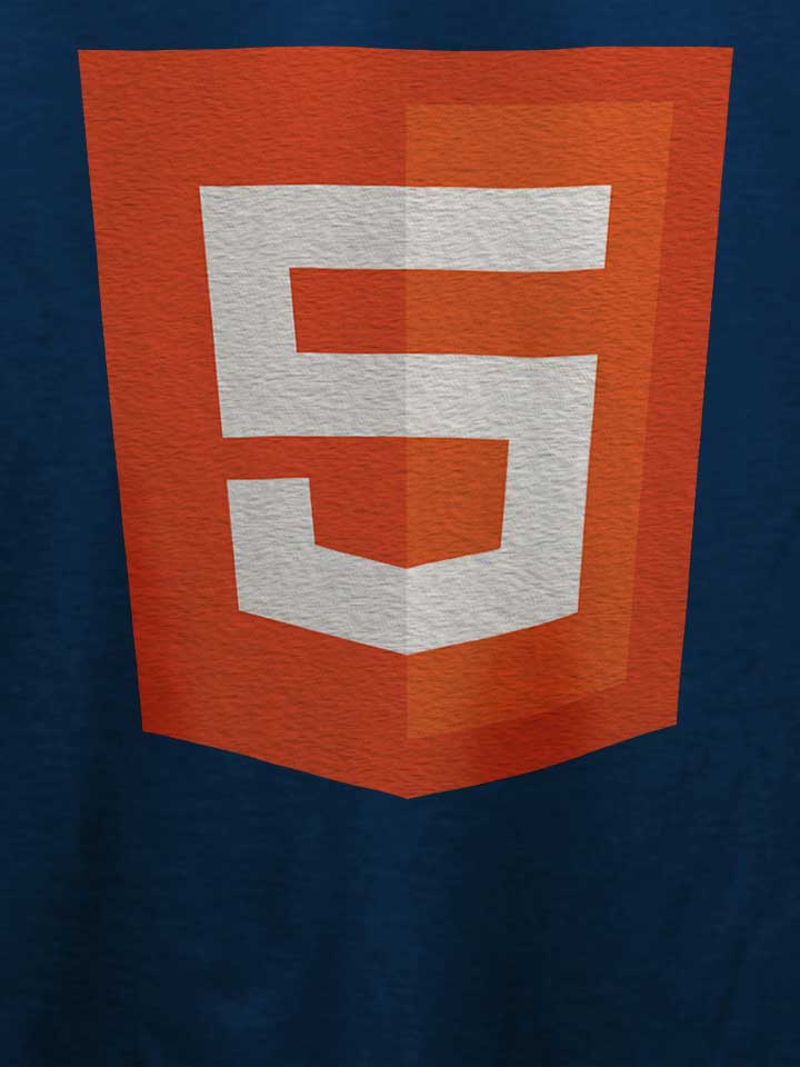 html-5-logo-t-shirt dunkelblau 4