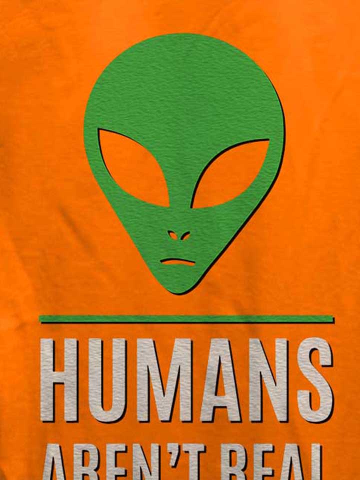 humans-arent-real-damen-t-shirt orange 4