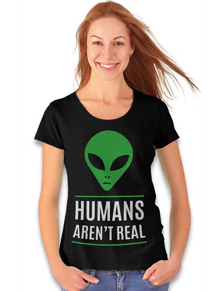 humans-arent-real-damen-t-shirt schwarz 2