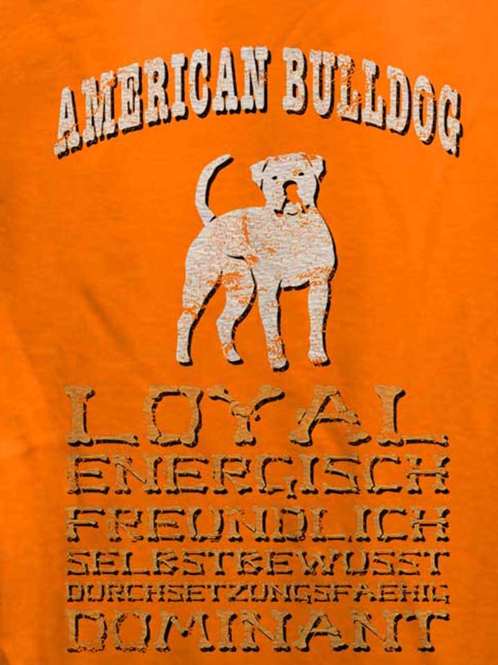 hund-american-bulldog-damen-t-shirt orange 4