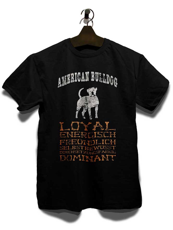 hund-american-bulldog-t-shirt schwarz 3