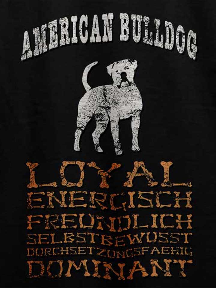 hund-american-bulldog-t-shirt schwarz 4