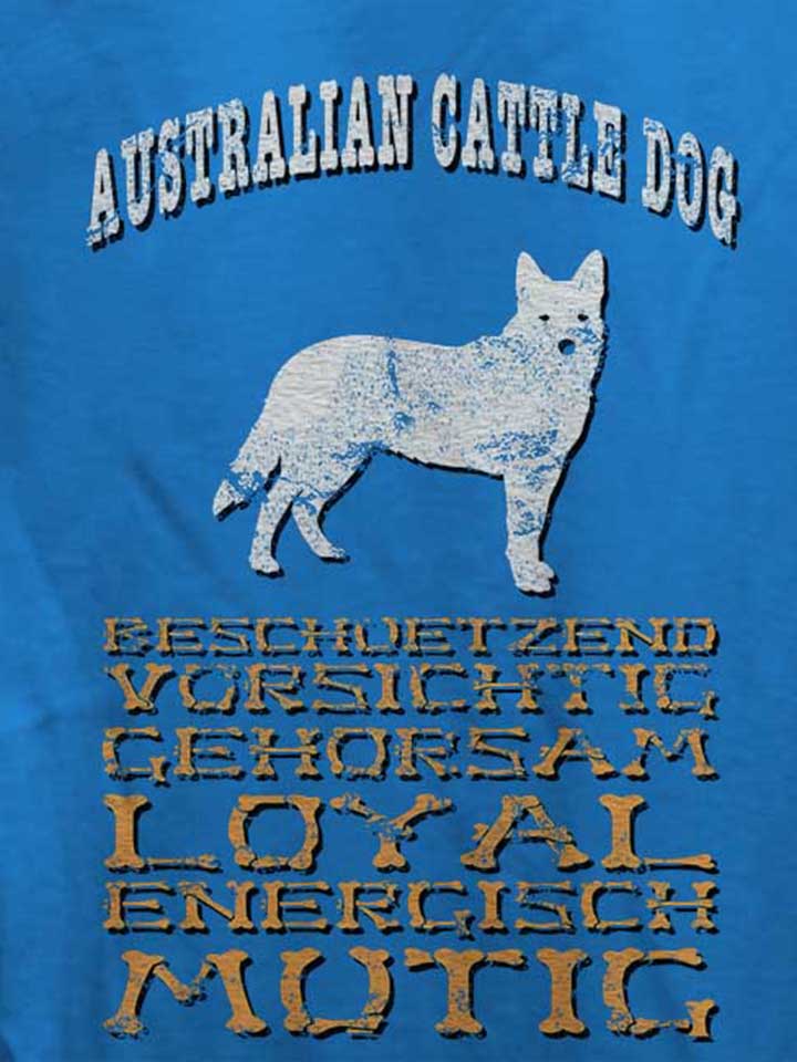 hund-australian-cattle-dog-damen-t-shirt royal 4