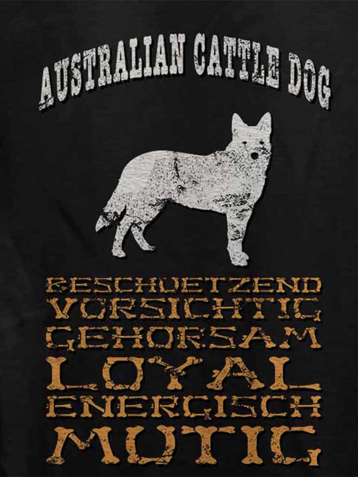 hund-australian-cattle-dog-damen-t-shirt schwarz 4
