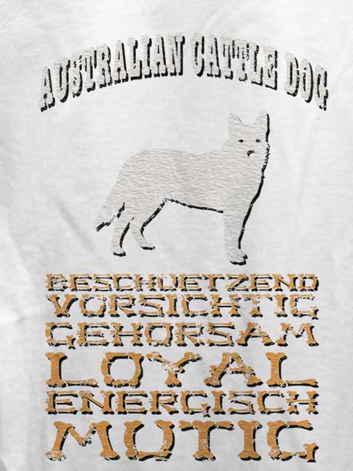 hund-australian-cattle-dog-damen-t-shirt weiss 4