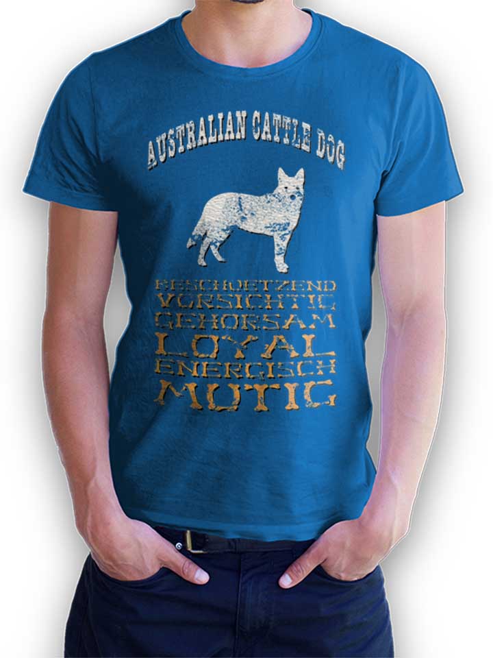 Hund Australian Cattle Dog T-Shirt royal L