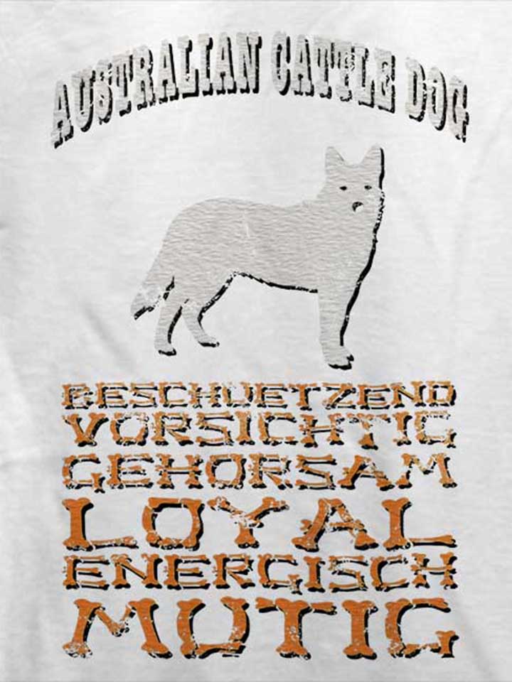 hund-australian-cattle-dog-t-shirt weiss 4