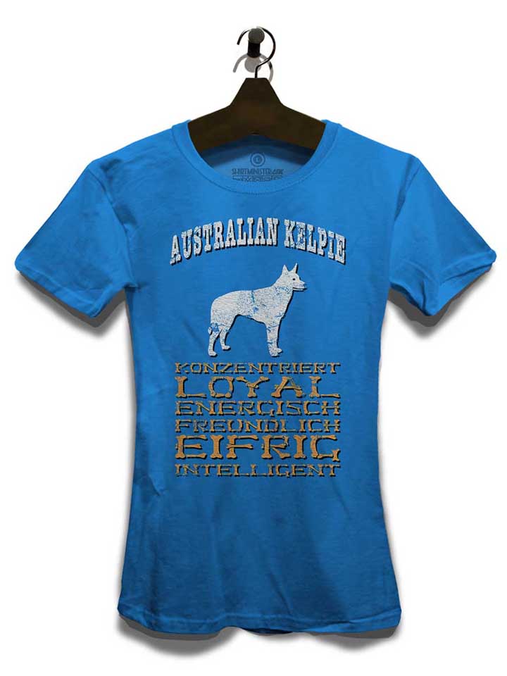 hund-australian-kelpie-damen-t-shirt royal 3