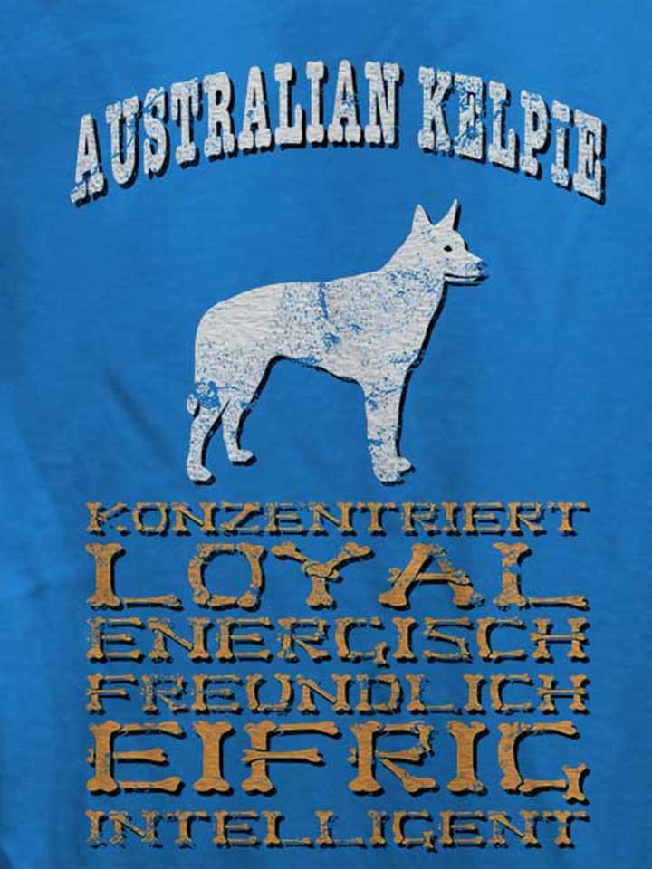 hund-australian-kelpie-damen-t-shirt royal 4