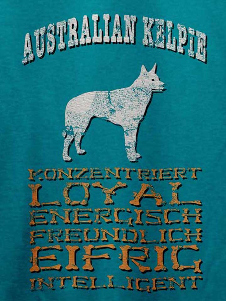 hund-australian-kelpie-t-shirt tuerkis 4