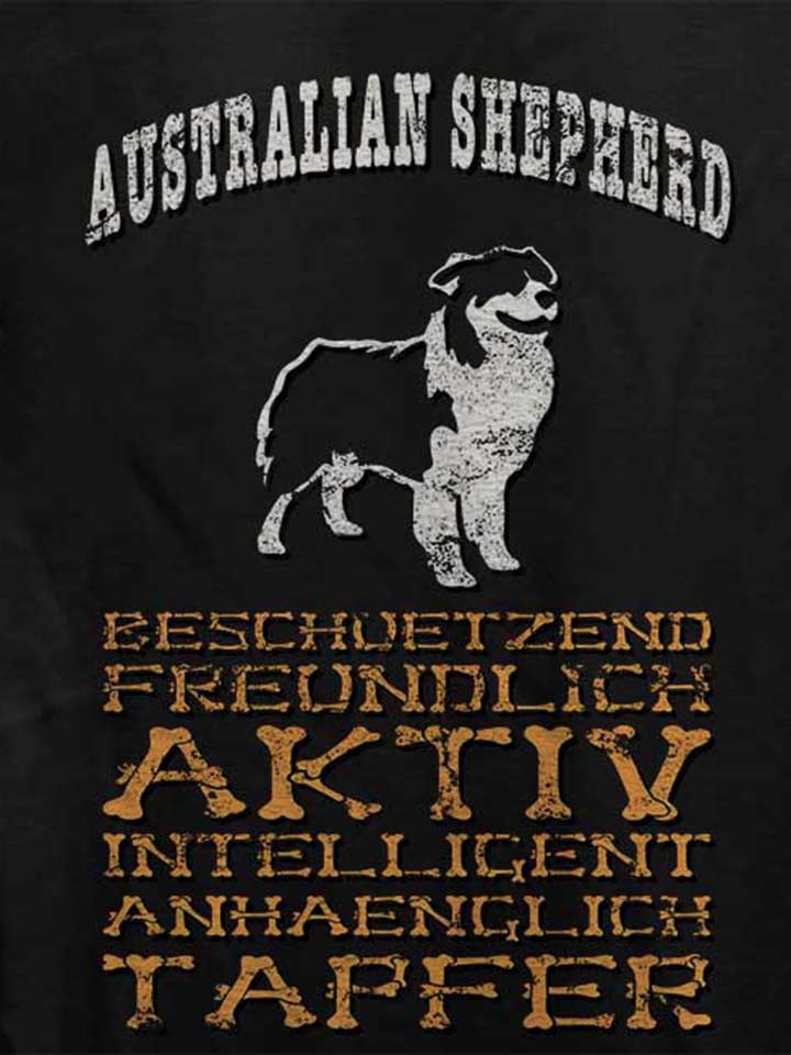 hund-australian-shepherd-damen-t-shirt schwarz 4