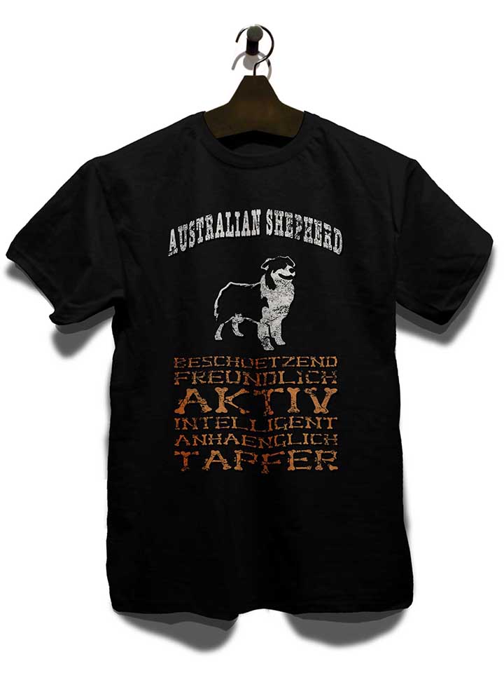 hund-australian-shepherd-t-shirt schwarz 3