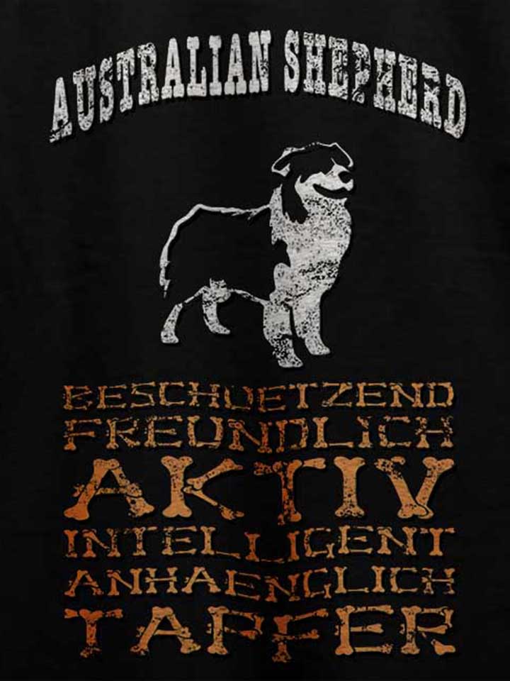 hund-australian-shepherd-t-shirt schwarz 4