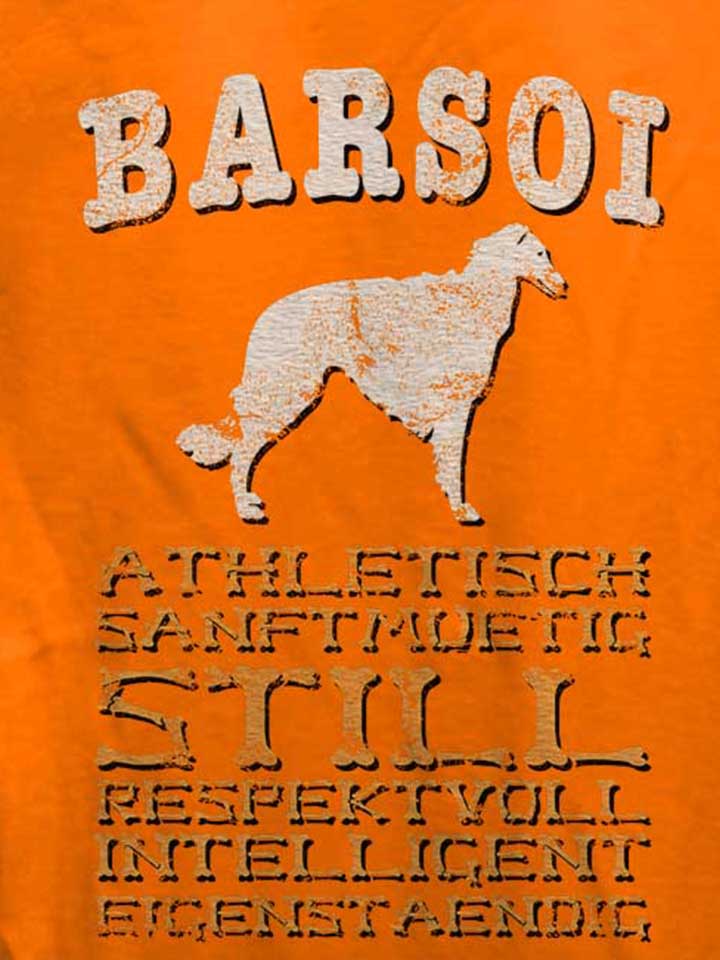 hund-barsoi-damen-t-shirt orange 4