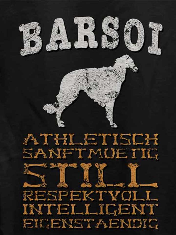 hund-barsoi-damen-t-shirt schwarz 4