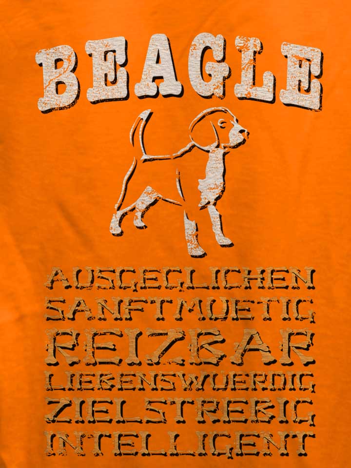 hund-beagle-damen-t-shirt orange 4