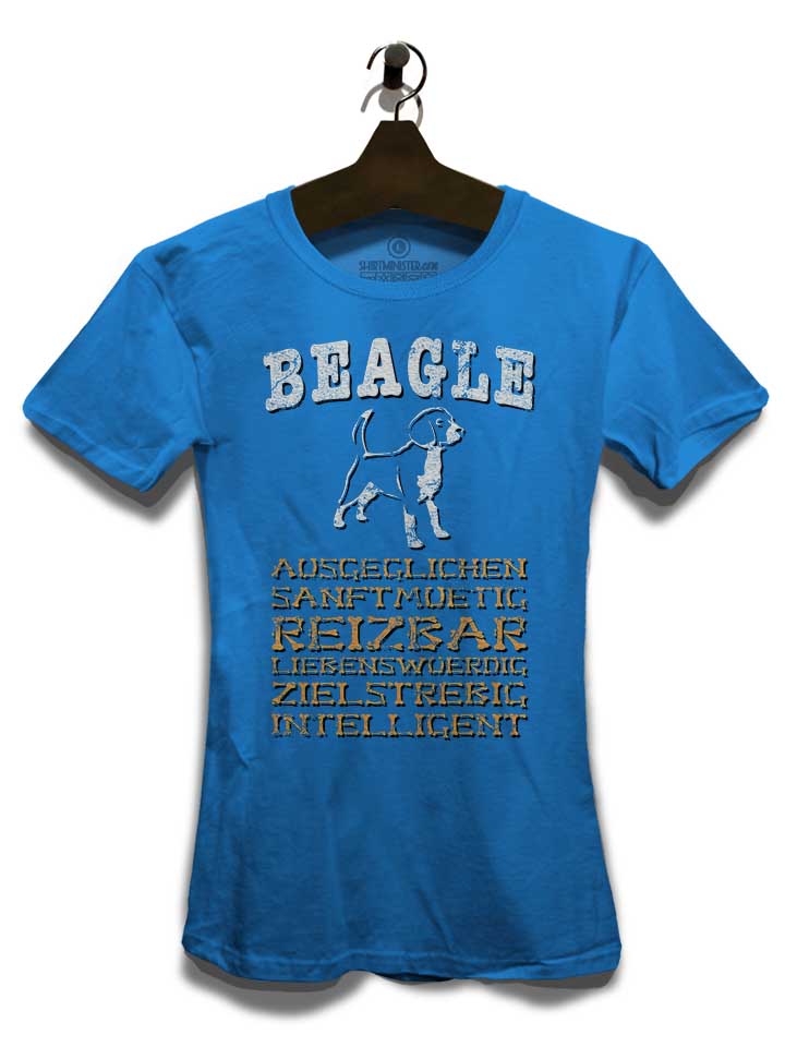 hund-beagle-damen-t-shirt royal 3