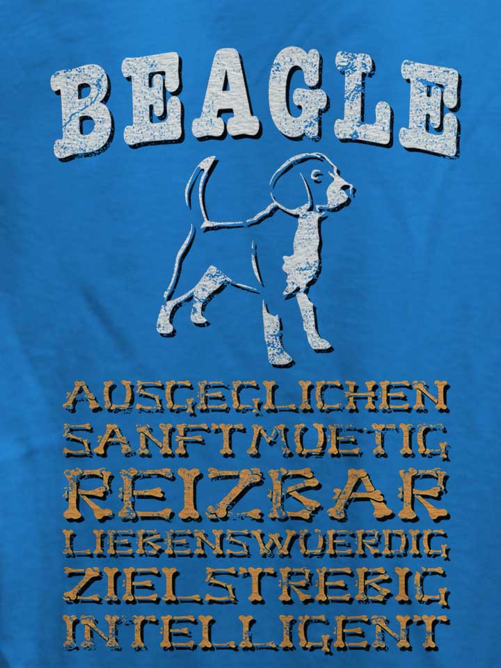 hund-beagle-damen-t-shirt royal 4