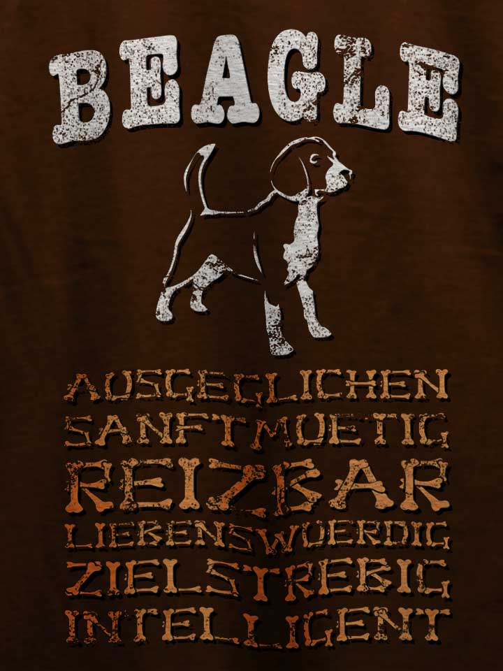 hund-beagle-t-shirt braun 4