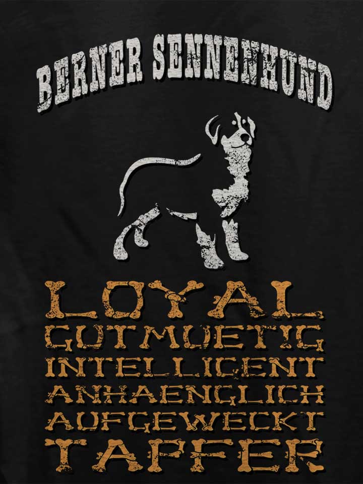 hund-berner-sennenhund-damen-t-shirt schwarz 4