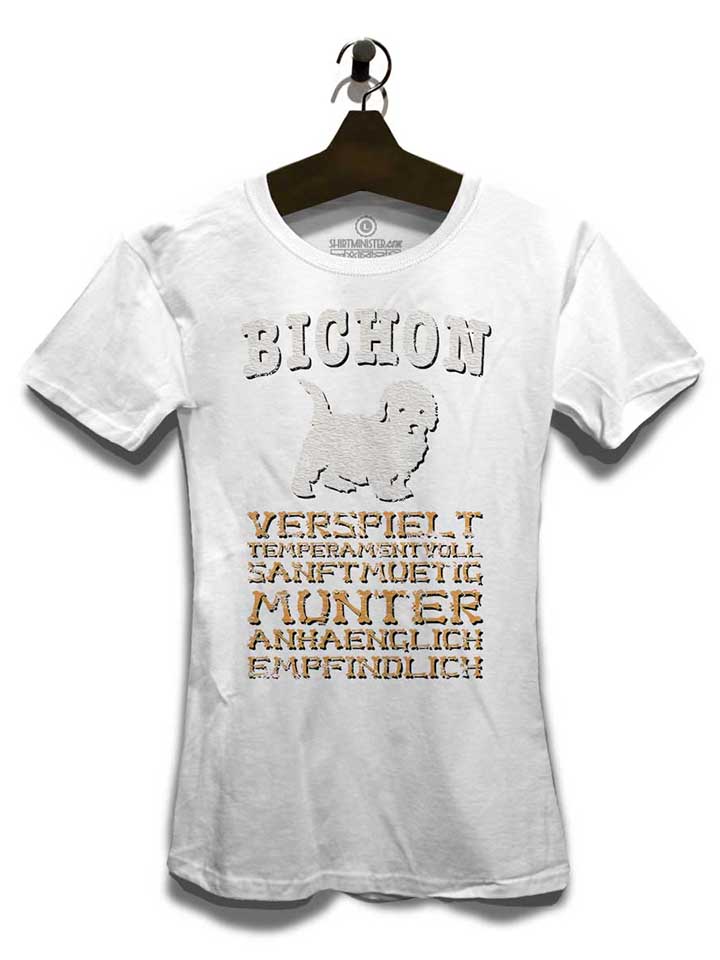 hund-bichon-damen-t-shirt weiss 3