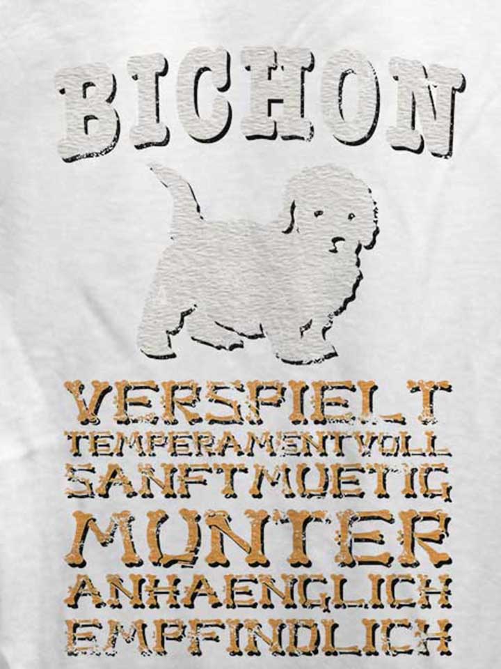 hund-bichon-damen-t-shirt weiss 4