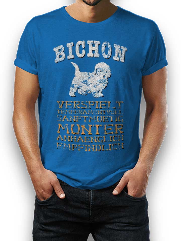 hund-bichon-t-shirt royal 1