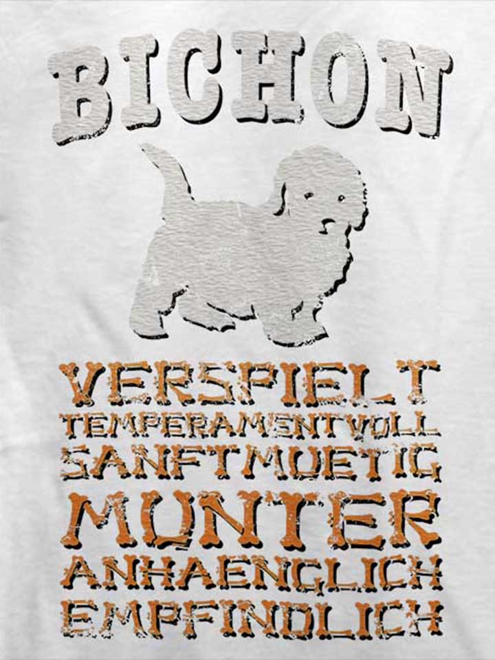 hund-bichon-t-shirt weiss 4