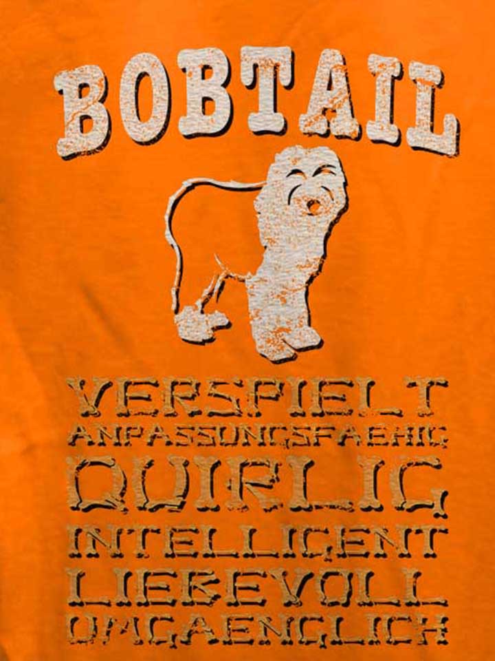 hund-bobtail-damen-t-shirt orange 4