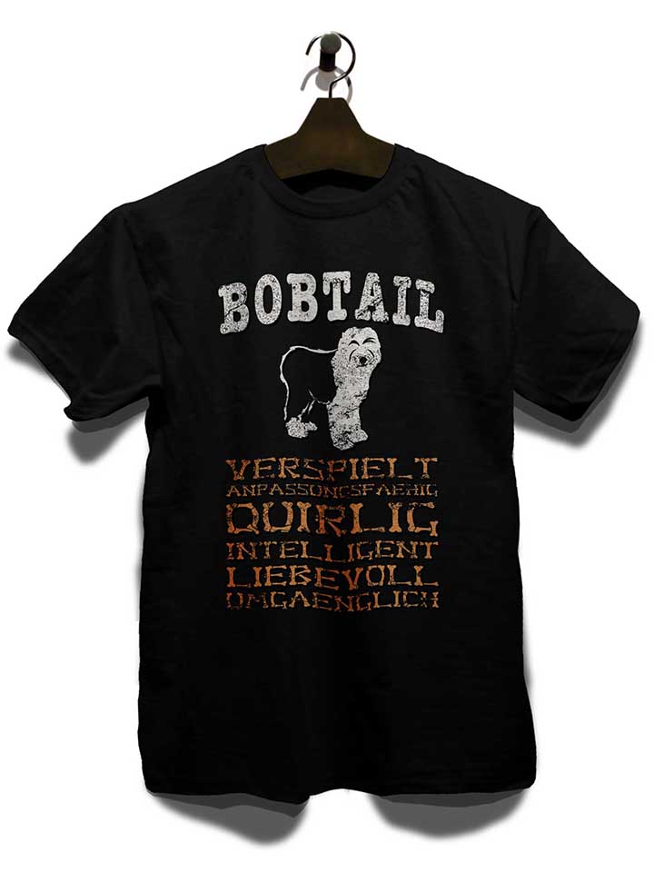 hund-bobtail-t-shirt schwarz 3