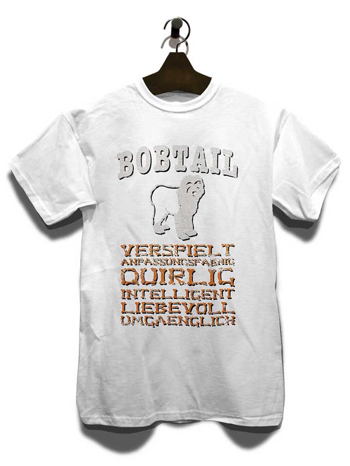 hund-bobtail-t-shirt weiss 3